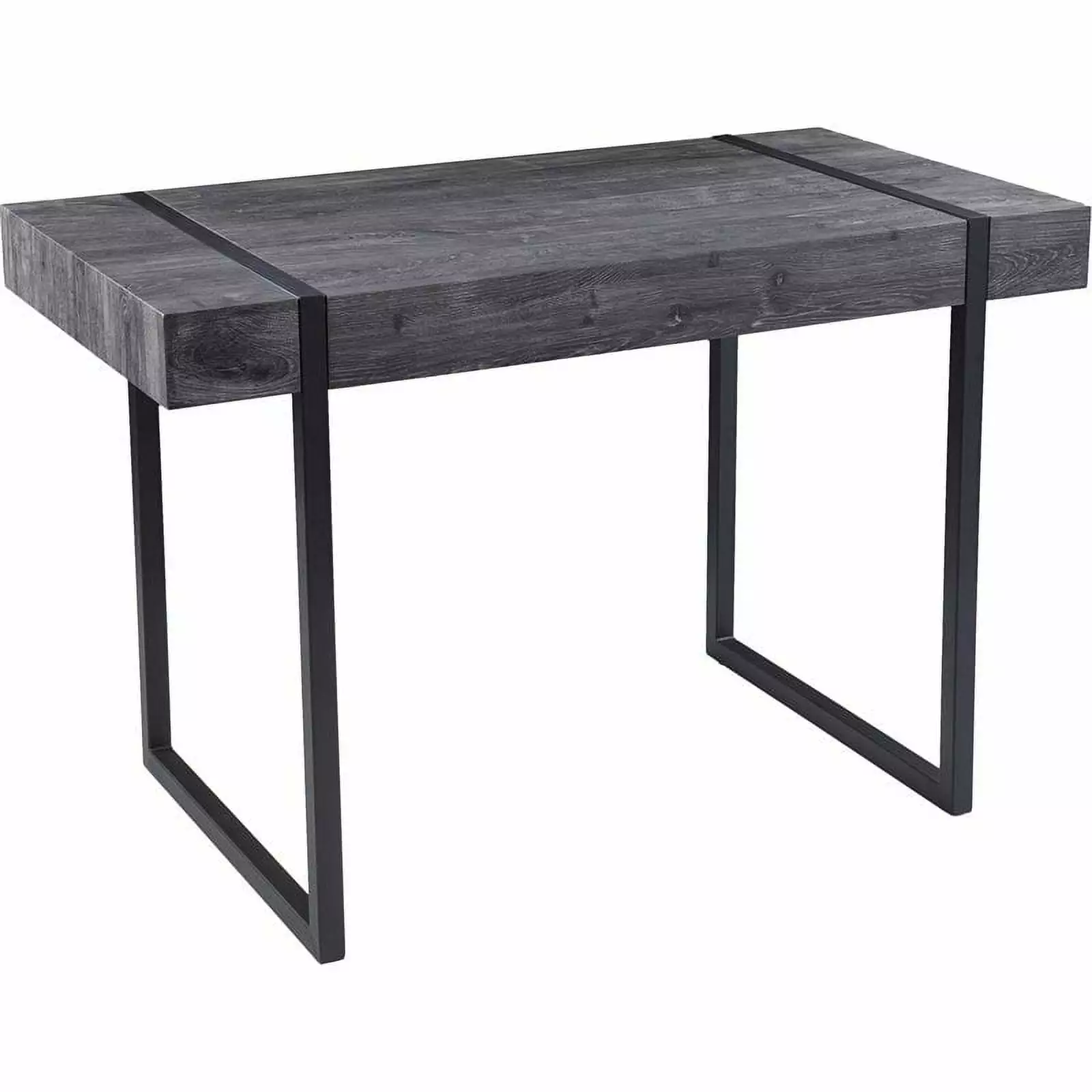 Pemberly Row Contemporary Wood Small Space Writing Desk Black