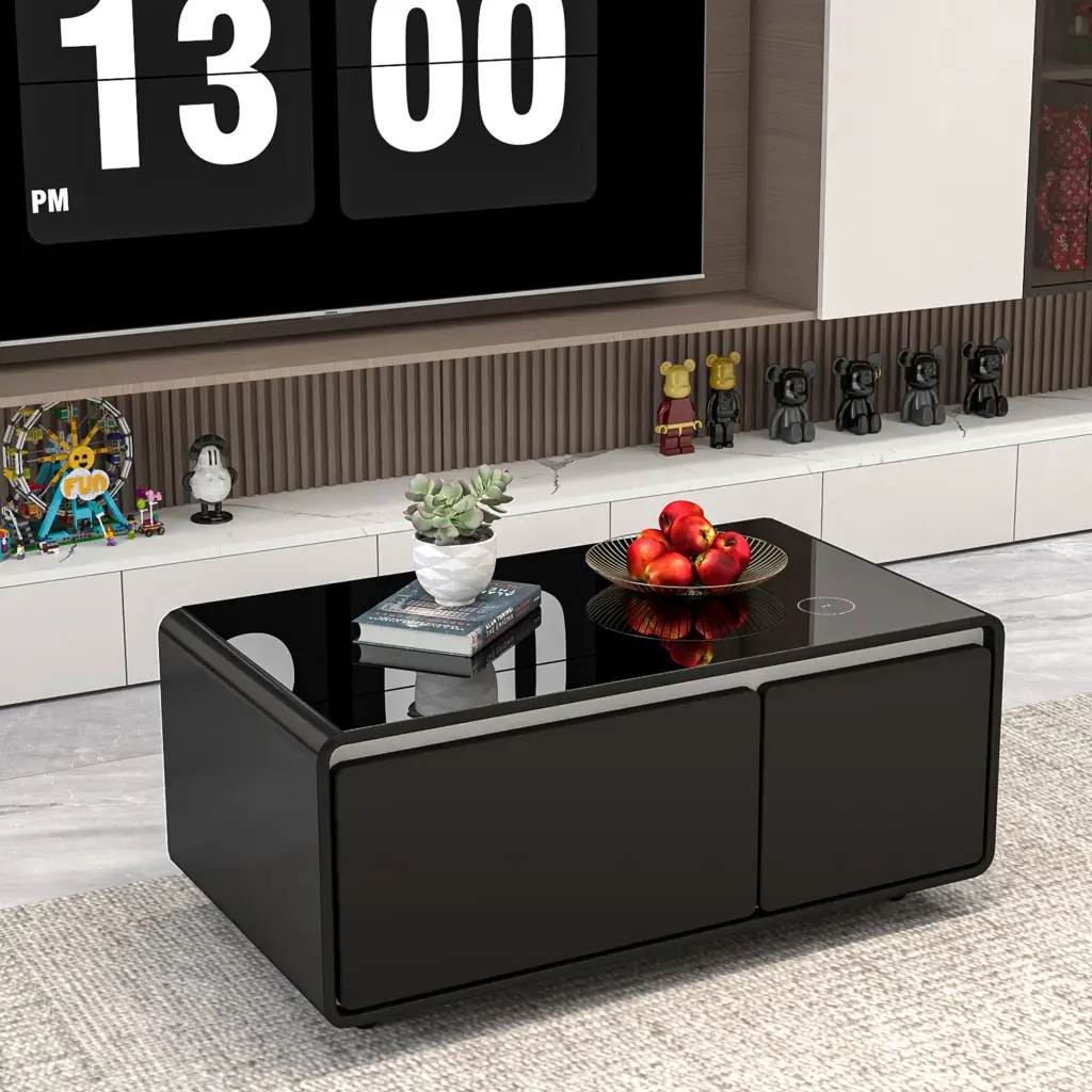 Modern Intelligent Coffee Table Built Fridge Wireless Charging dgvita