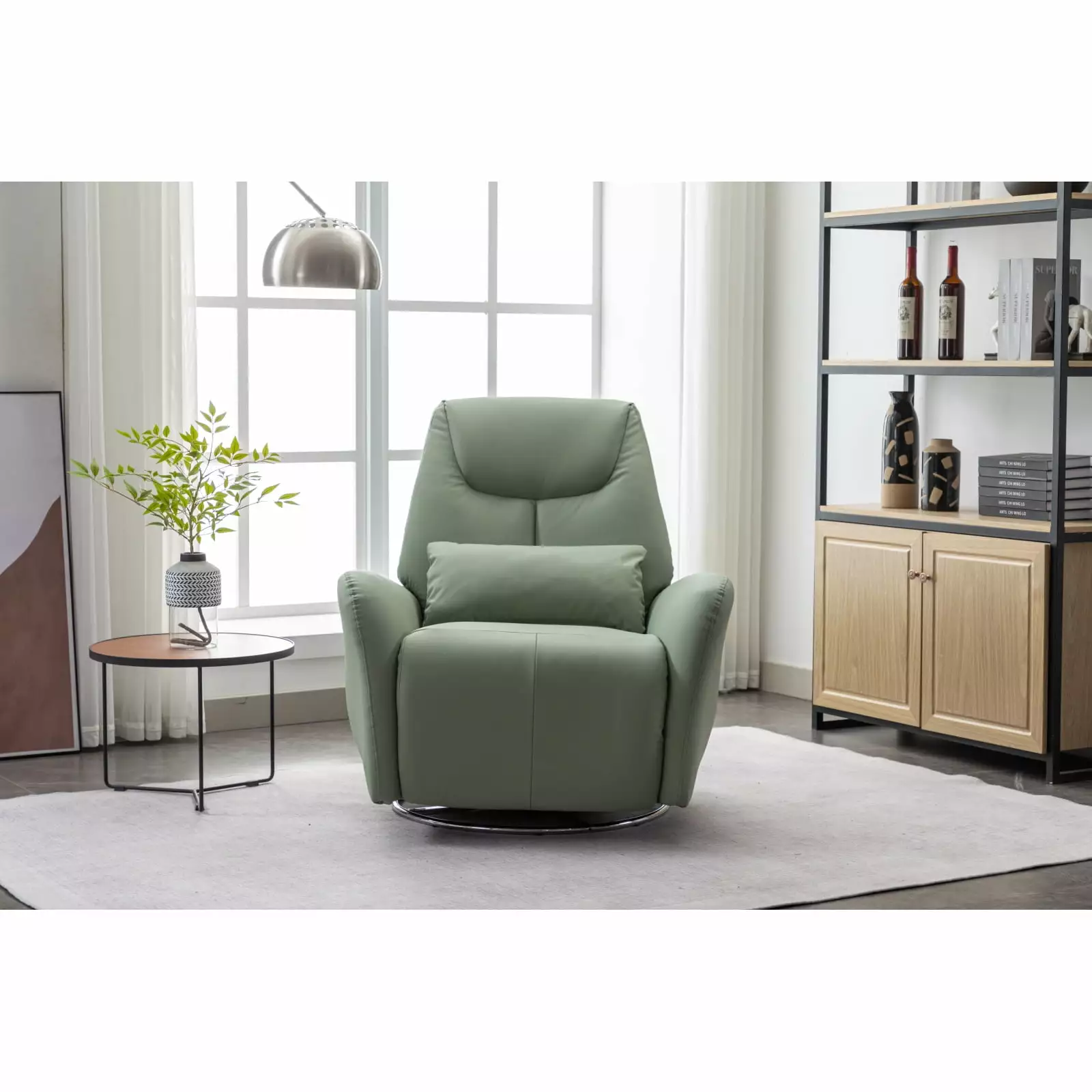 Miekor Furniture 4 Modes Intelligent Voice Control Atmosphere Lamp Bluetooth Music Player USB Ports Swing Swivel Power Rec...