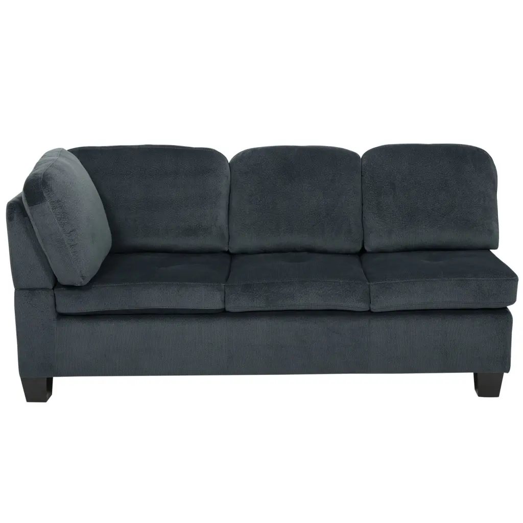 Sofa Charcoal Fabric 6 Seat - Comfortable Living Room Furniture nh-inmax
