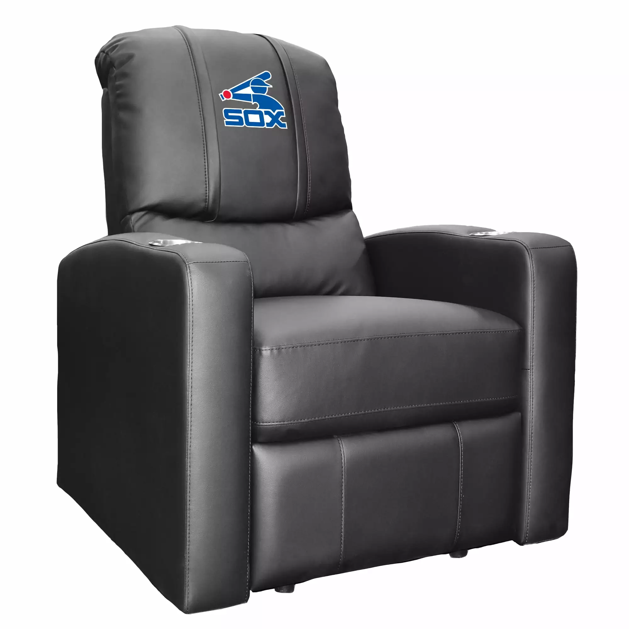 Black Chicago White Sox Logo Stealth Manual Recliner Chair Sports Fans DreamSeat