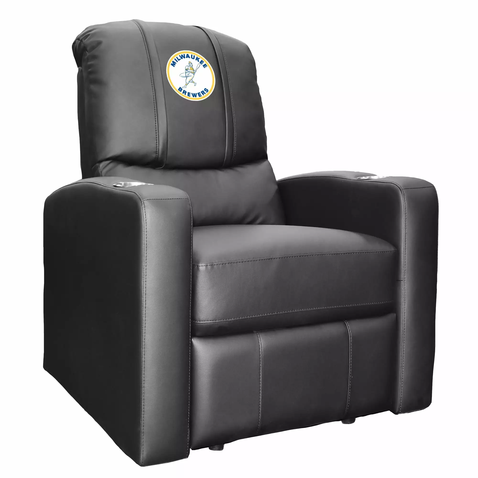 Chicago Cubs Logo Black Stealth Manual Recliner DreamSeat