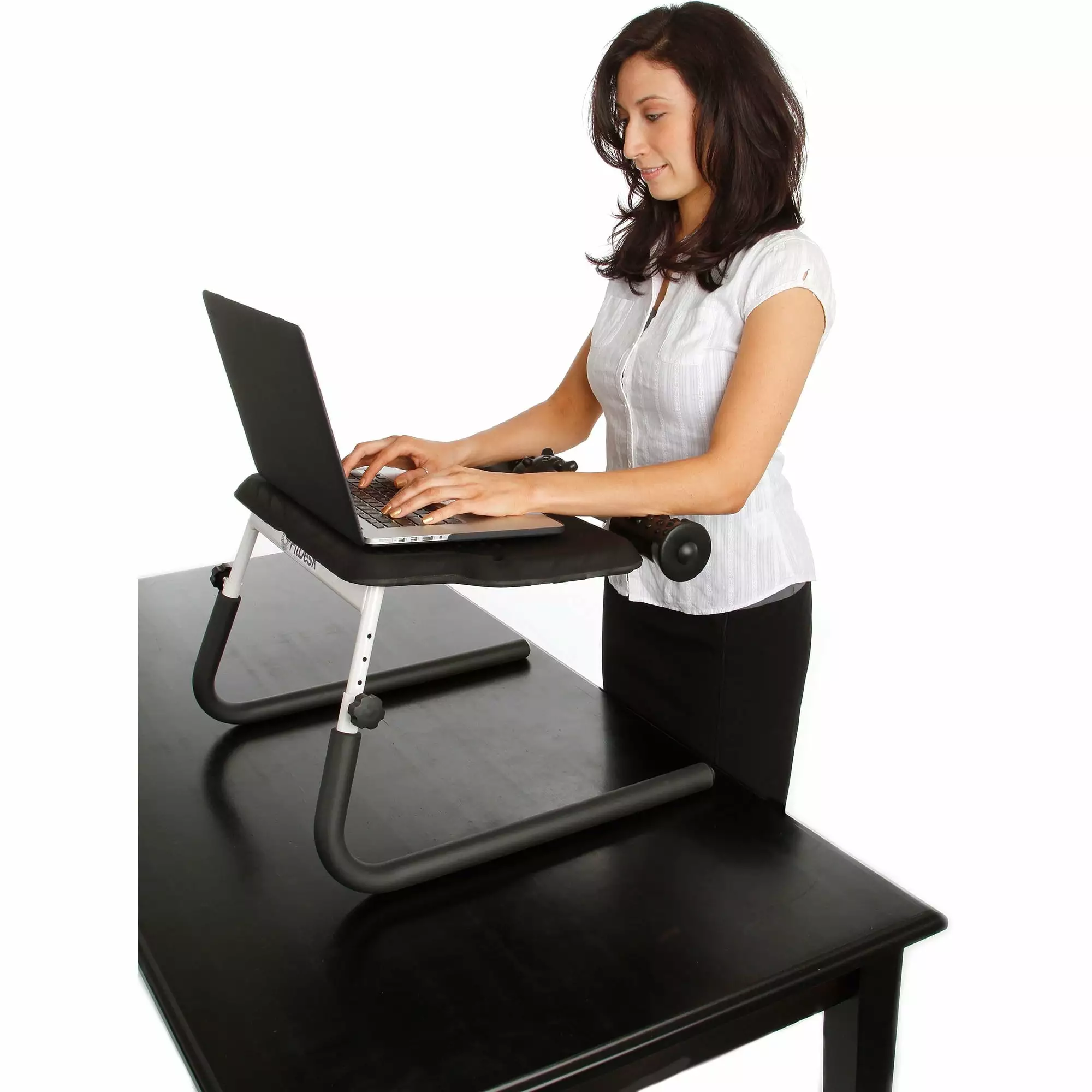 FitDesk Tabletop Standing Desk White