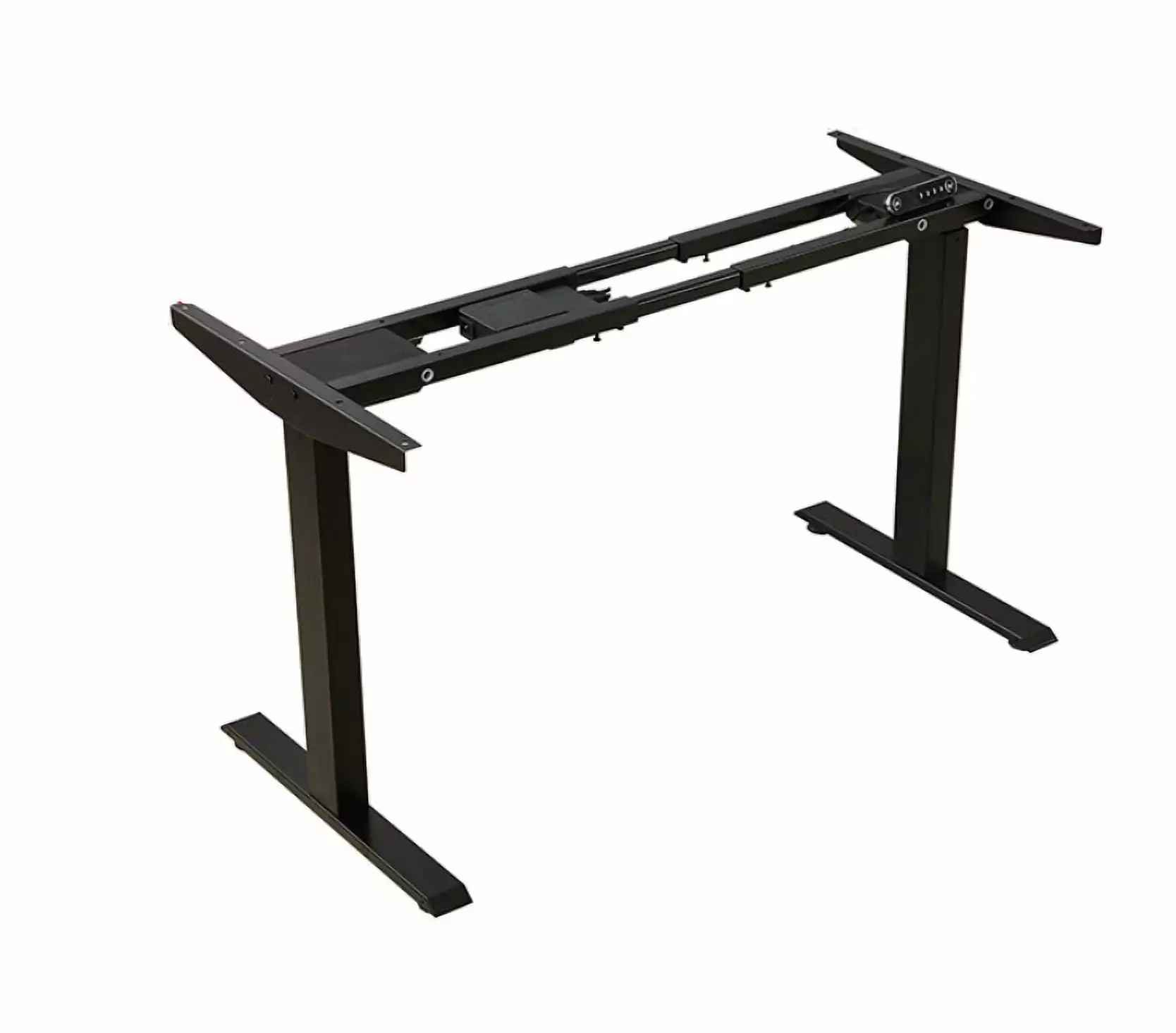 Dual Motor Electric Adjustable Standing Computer Desk Black Frame Home and Office Olenyer