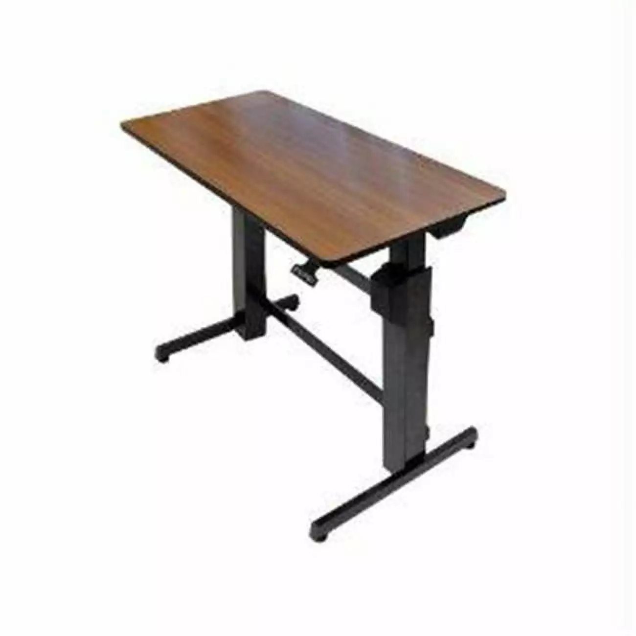 Workfit-d Sit-Stand Desk Walnut Surface Ergonomic Workspace Spark