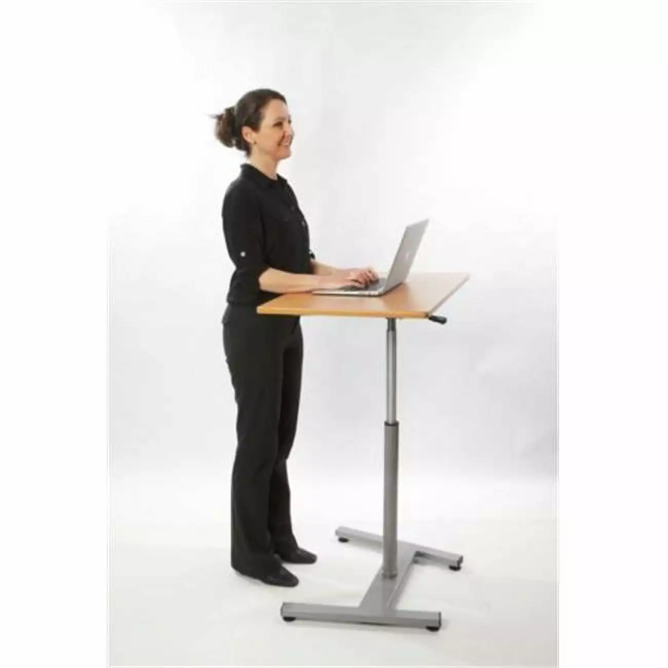 T-Zone Health SD-TS1 Sit-To-Standing Desk Adjustable Height Workstation