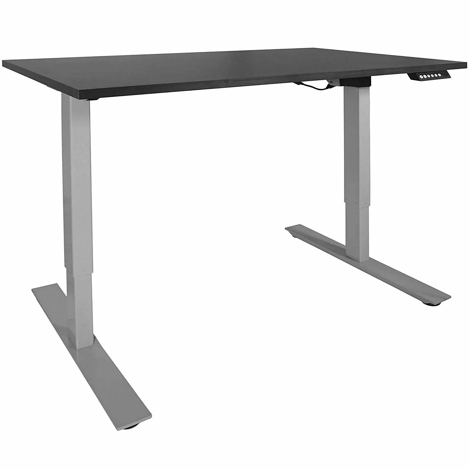 Titan Fitness A2 Adjustable Sit Stand Desk 30 x 48 Black Top Black Frame