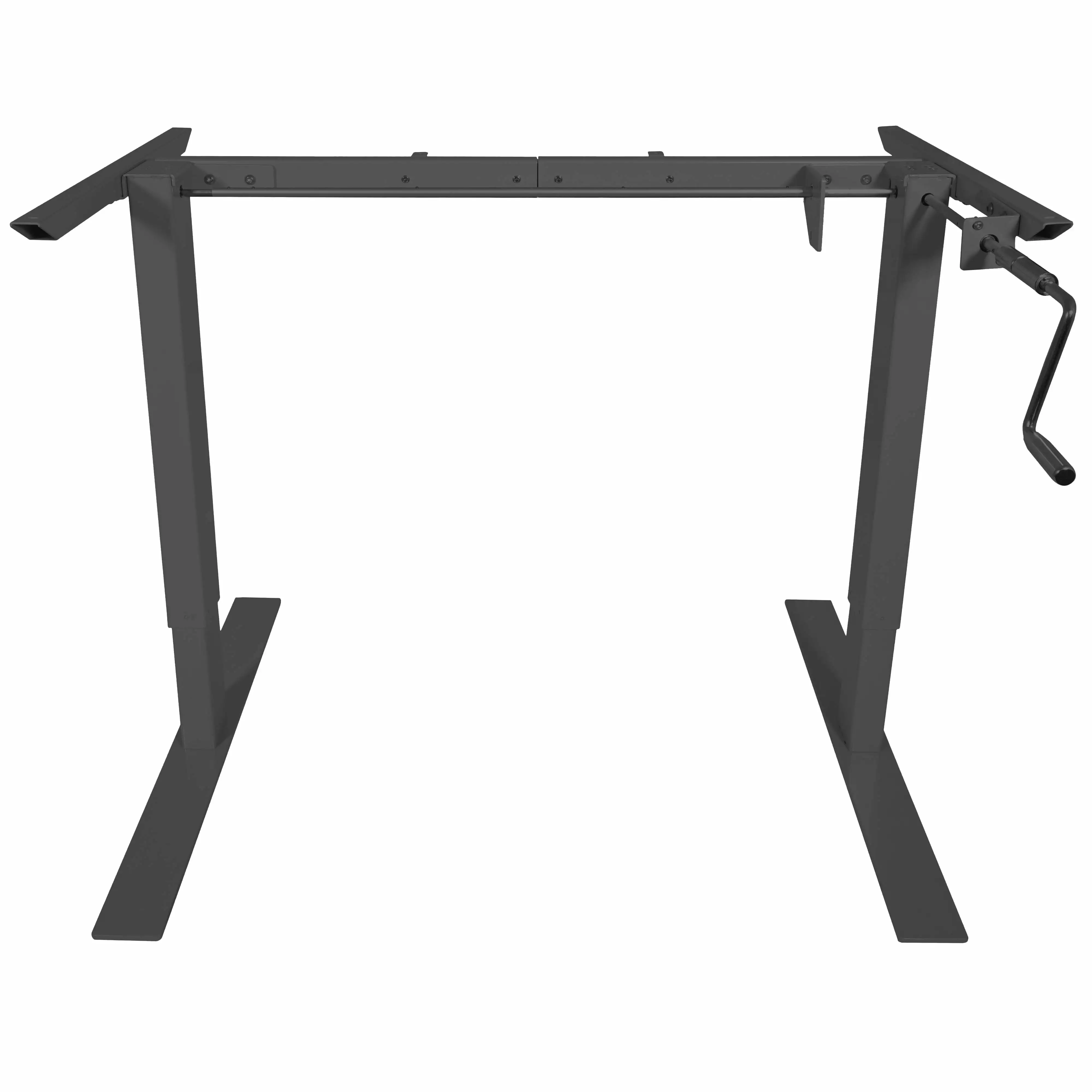 Titan Manual Hand Crank Adjustable Sit-Stand Standing Desk Frame 50H 63W Black Titan Fitness