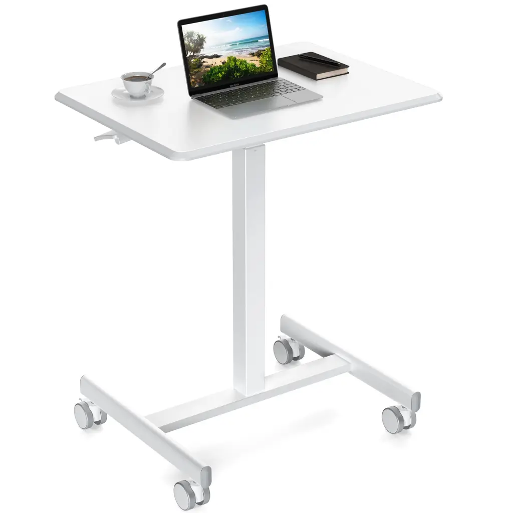 Sweetcrispy Small Mobile Rolling Standing Desk Laptop w2201