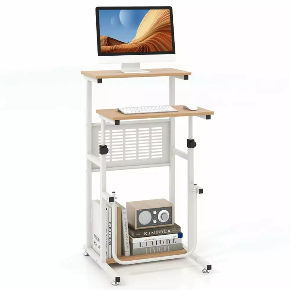 Yardi Yard Standing Desk Height Adjustable Desktop Small Space Home and Office Use