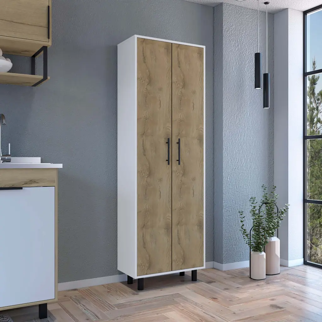 Napoles Multistorage Pantry Cabinet Multicolor Kitchen Modern Particle Board Organizer rta mubles colombia