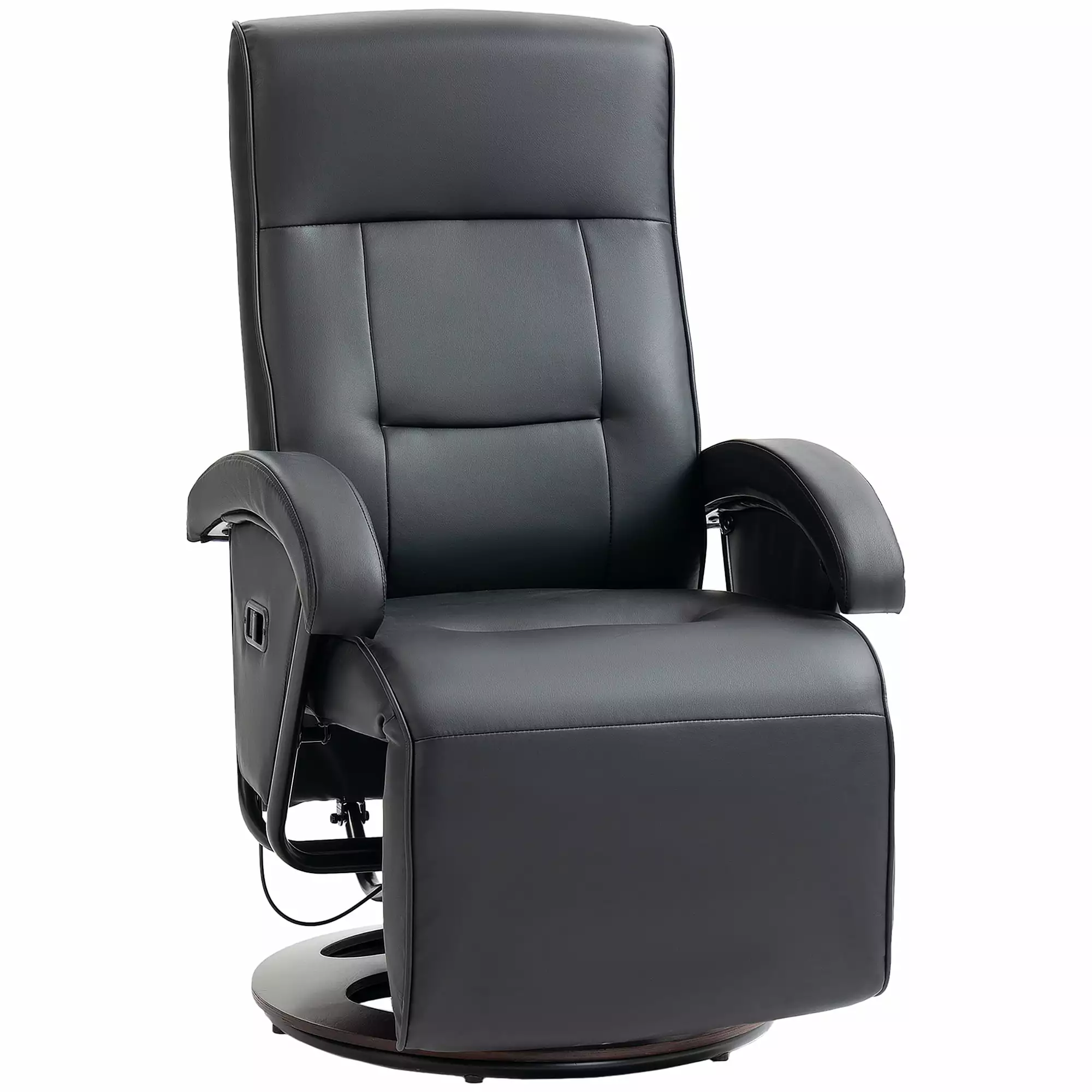 DeeHome HOMCOM PU Recliner Footrest and Swivel Base