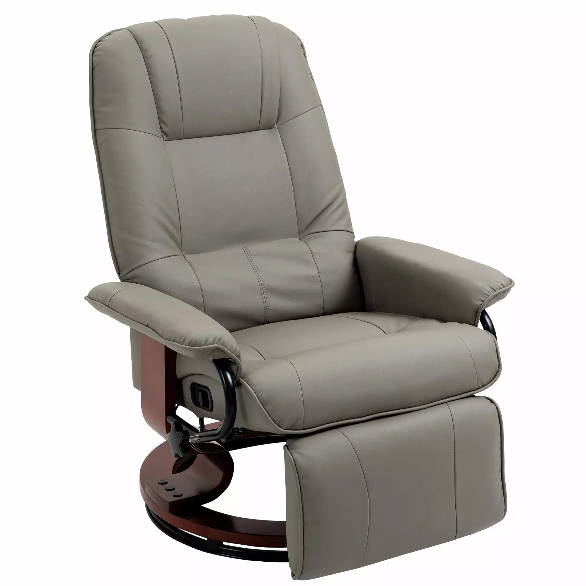 Metro Swivel Recliner Chair Gray Go Green Woods