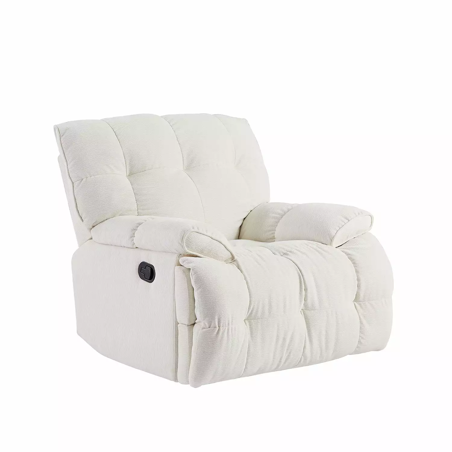 360 Degree Swivel Fabric Heavy Duty Reclining Chair Living Room Cream GUTALOR