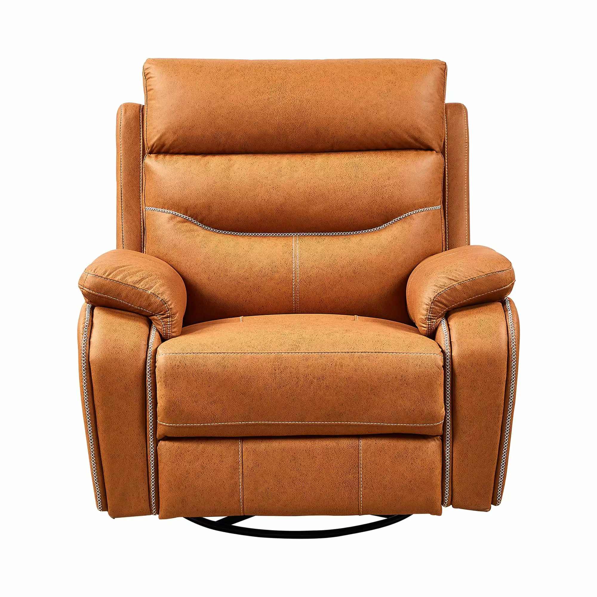 JIELARHUA Dual OKIN Motor Rocking and 240 Degree Swivel Single Sofa Seat Recliner Chair Infinite Position Headrest Power F...