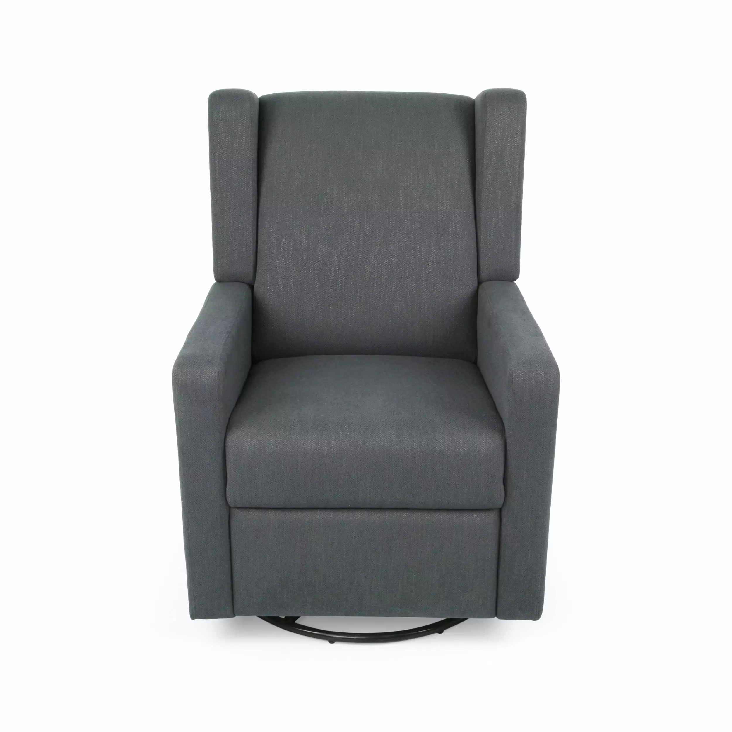 RONSHIN Modern Swivel Rocker Recliner Chair - Upholstered Glider Rocker Recliner Wingback Nursery Living Room