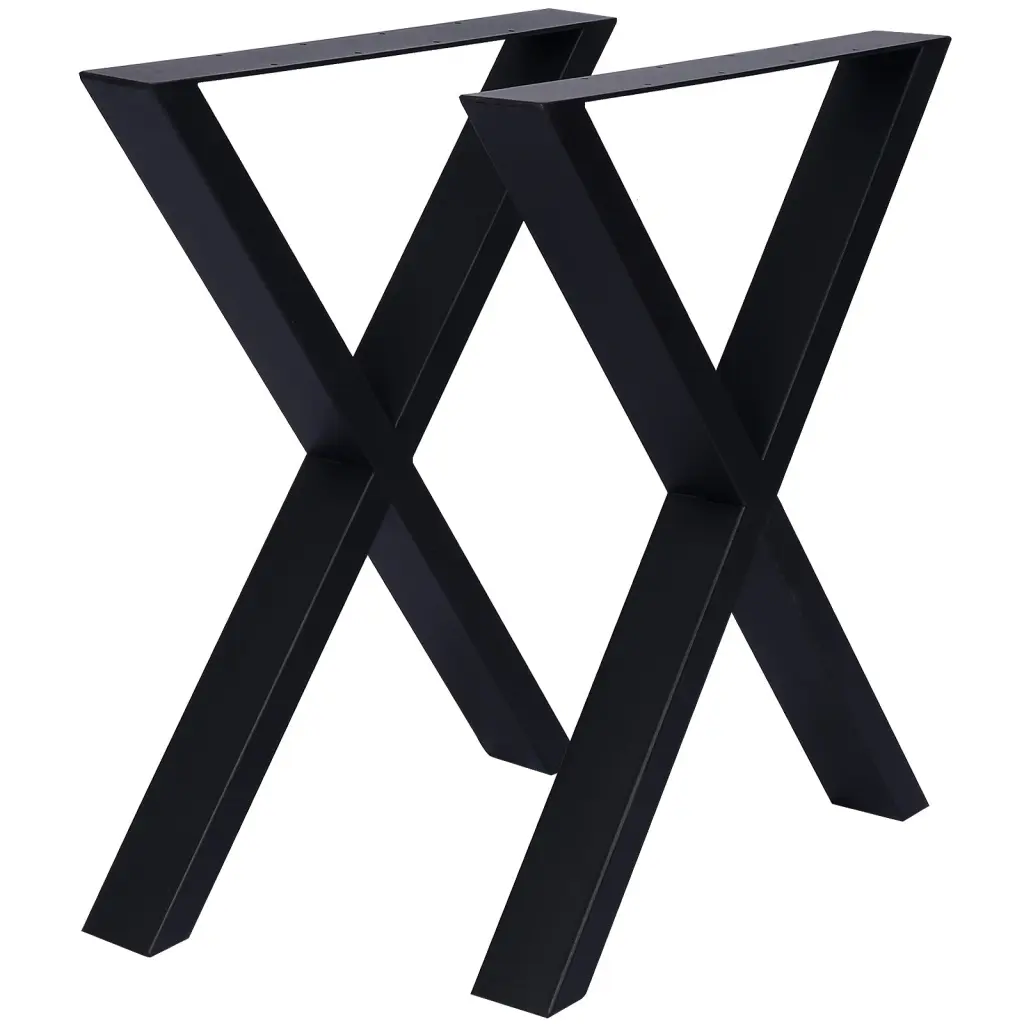 X Table Legs 28X 24 Wide Metal Table Legs Heavy Duty Steel Desk Legs g-h
