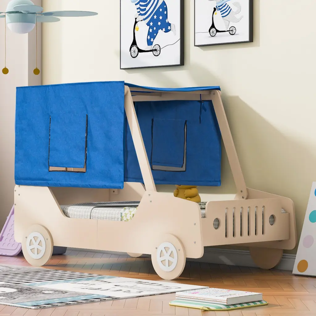 Twin Size Car Influenced Bed Tent Kids lucky furniture