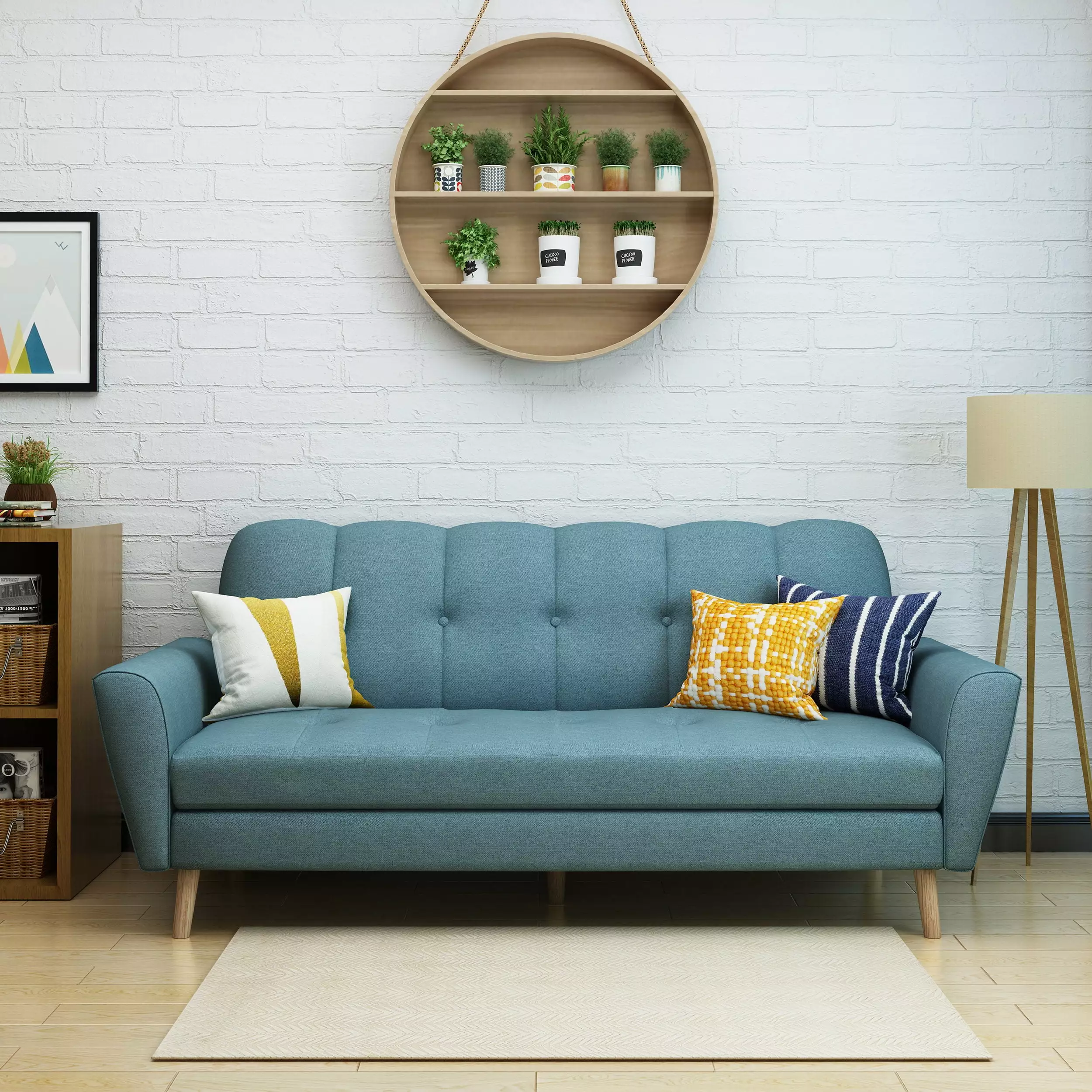Homiyad 71.3 Flared Arm Sofa Elegant Living Room Centerpiece