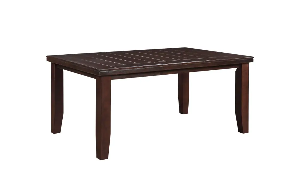 Cherry Dining Table Tapered Legs Seats 6 Transitional Dining Room Table furniture max