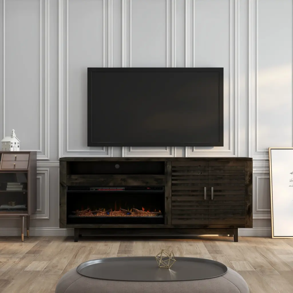 Avondale 83 Inch Electric Fireplace TV Console TVs Up To 95 Inches bridgevine home