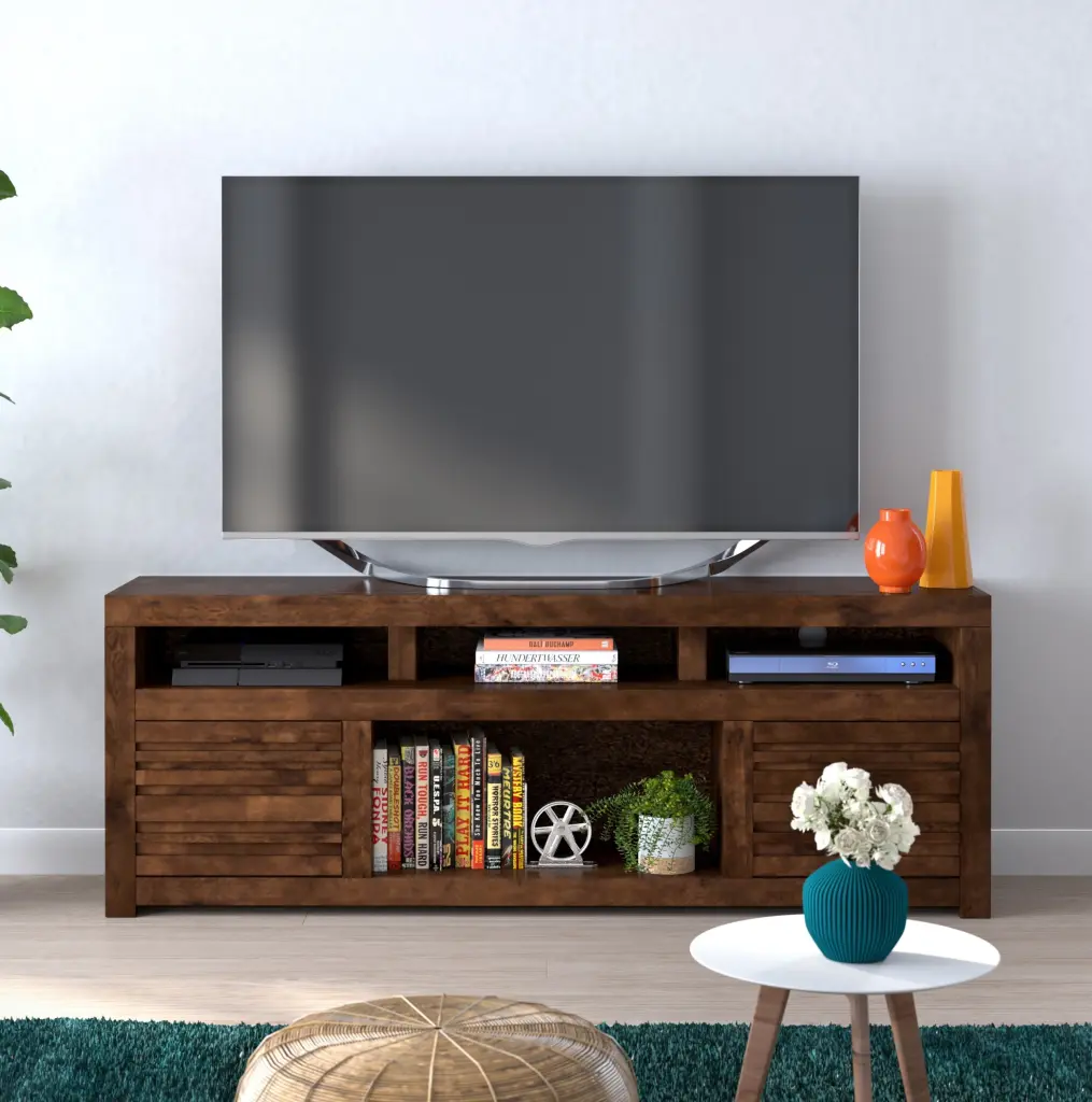Sausalito 72 Inch TV Stand Console TVs Up To 85 Inches No Assembly Required bridgevine home