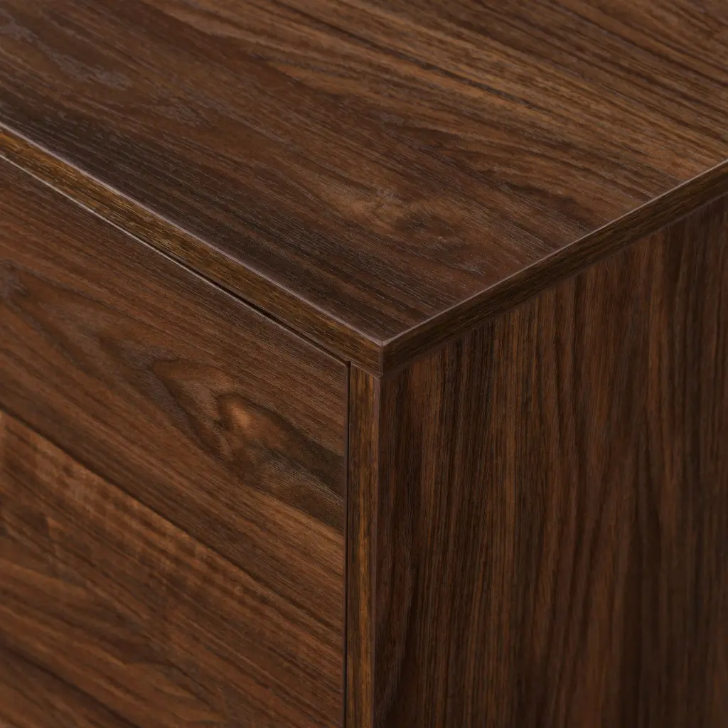 Contemporary 2 Door Minimalist TV Stand TVs Up To 80 Inches Dark Wood walker edison