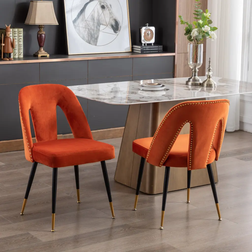 Akoya Gatherion Modern Contemporary Velvet Upholstered Dining Chair a-a furniture