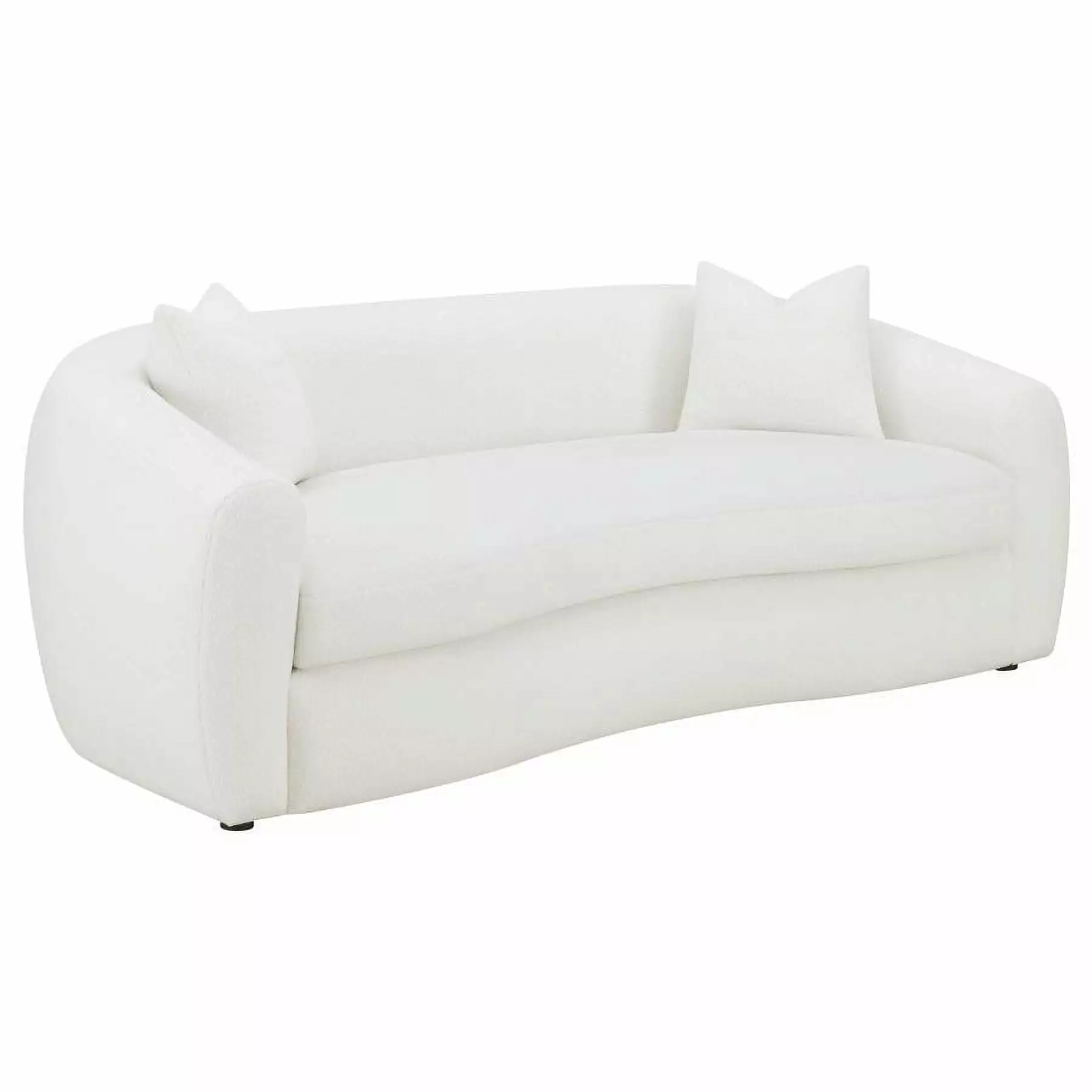 Isabella Upholstered Tight Back Sofa White - Elegant Living Room Seating Firm Support Coaster Company