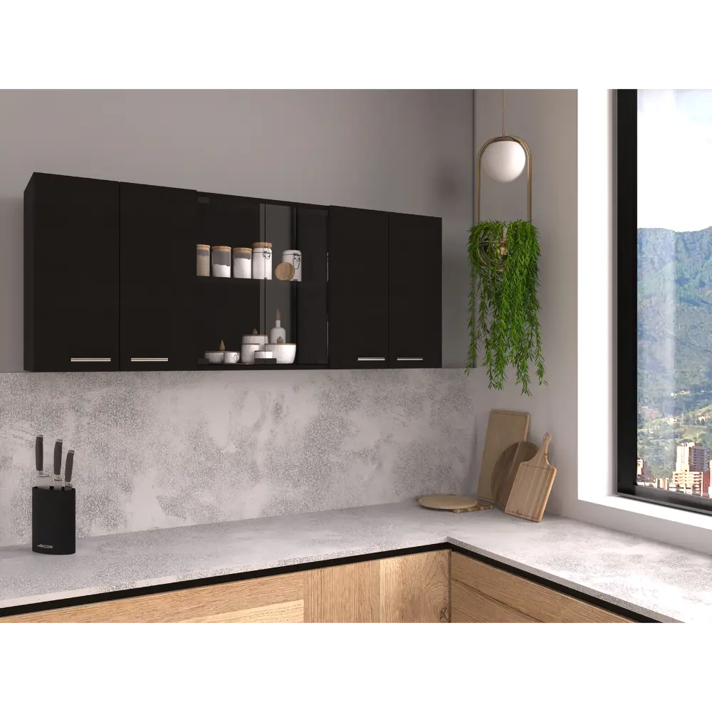 Wall Cabinet 24 Inch H Four Doors Two Internal Shelves And Internal Storage Space depot e-shop