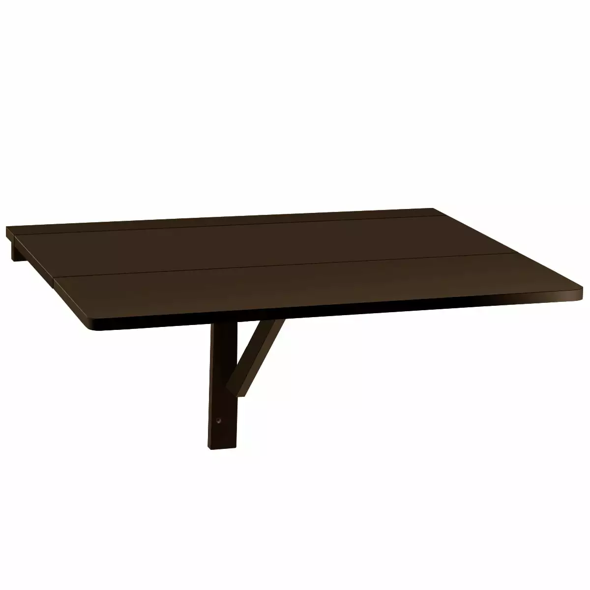 Gymax Wall Mounted Drop Leaf Folding Table Space Saver
