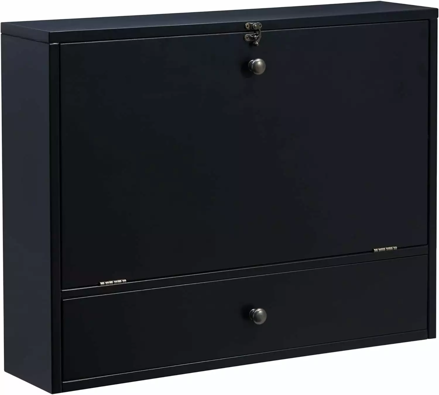 SEI Furniture Willingham Wall Mount Folding Desk Black Finish