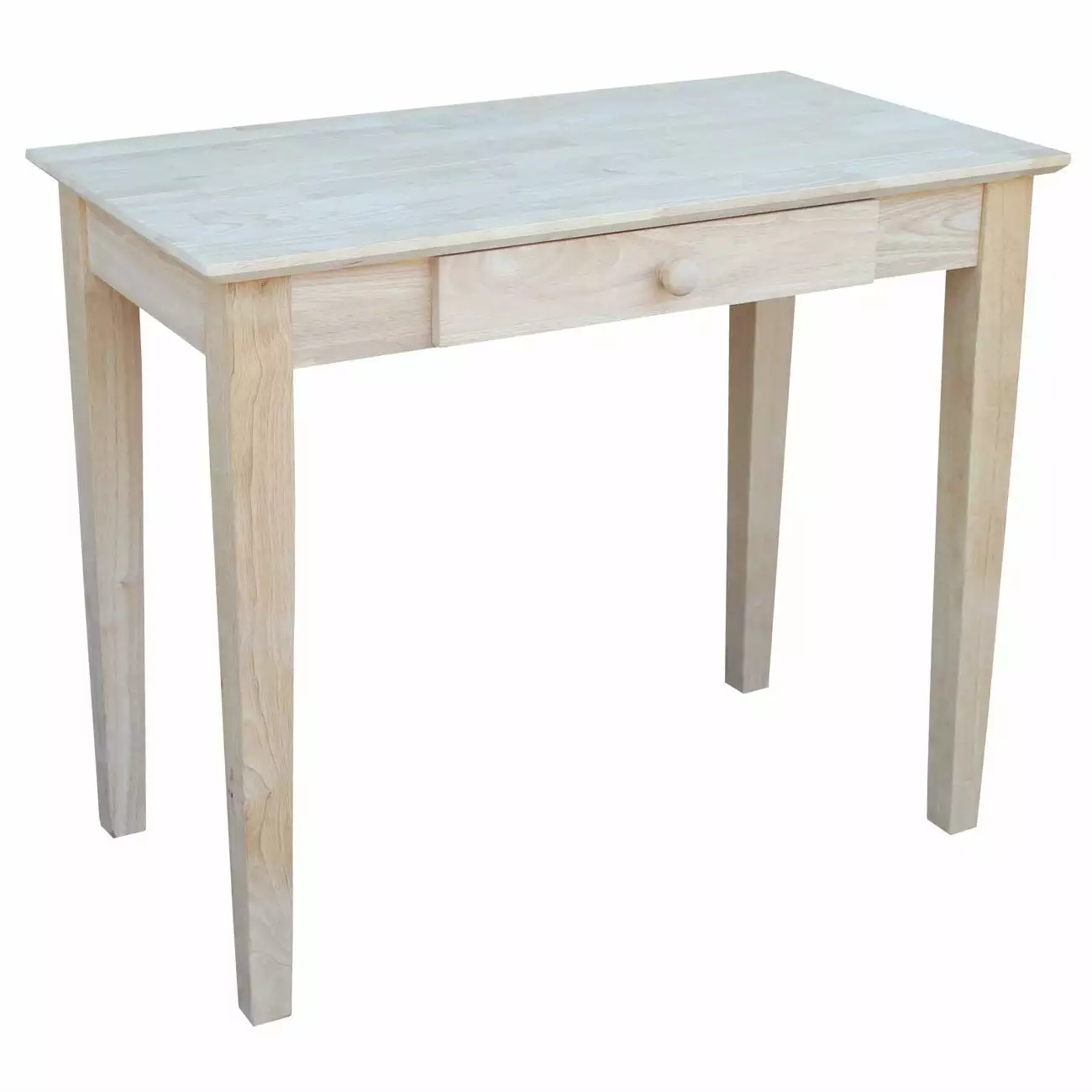 Solid Unfinished Wood Laptop Desk Drawer Writing and Study Fast Furnishing
