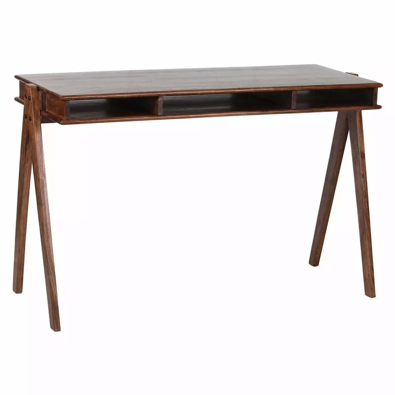 Hawthorne Collections Portola Solid Acacia Wood Desk - Brown