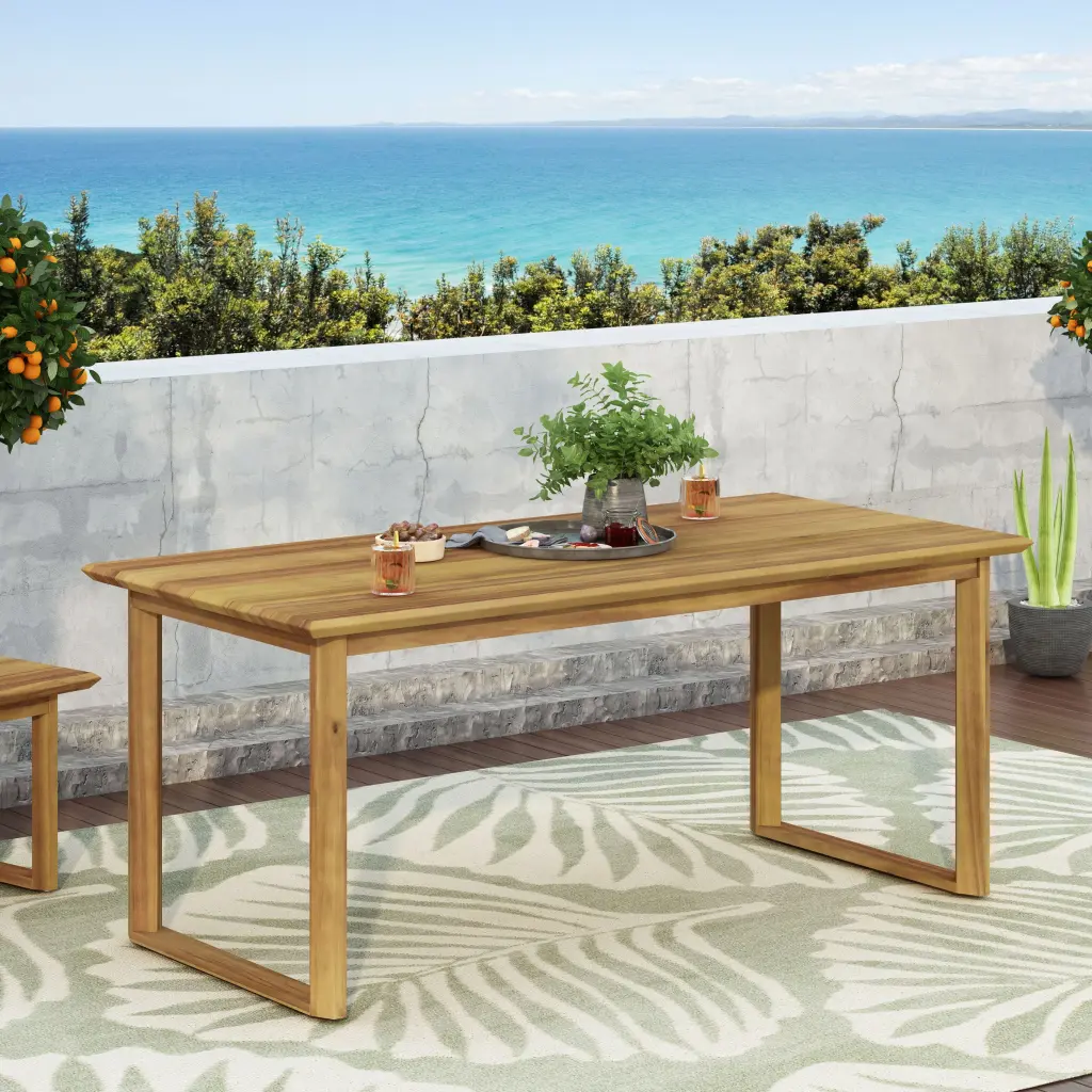 Nash Dining Table Teak Wood Modern Kitchen Table nh-comfortcove