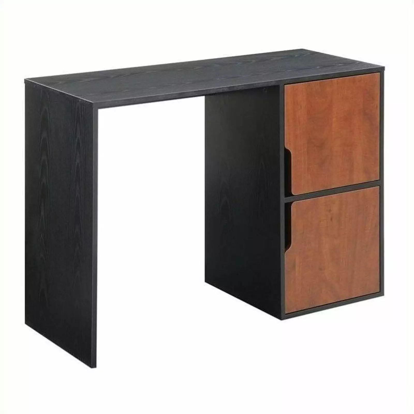 Kingfisher Lane Black and Cherry Computer Desk Home Office