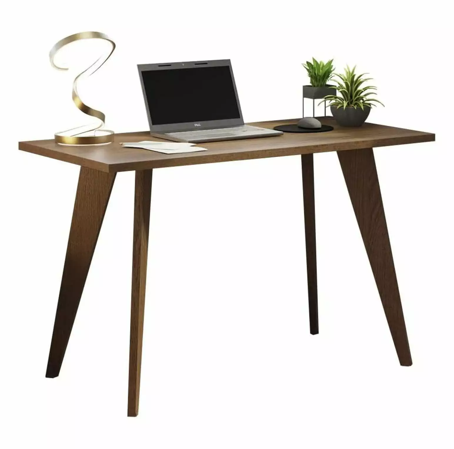 Superwum Office Desk 47 . Wooden Computer Table - Brown Office Workstation
