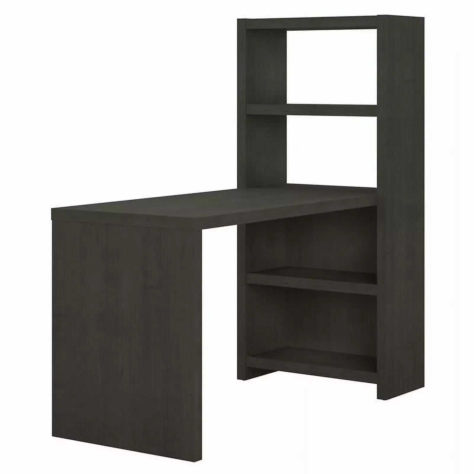 Pemberly Row 56W Craft Table Charcoal Maple - Engineered Wood