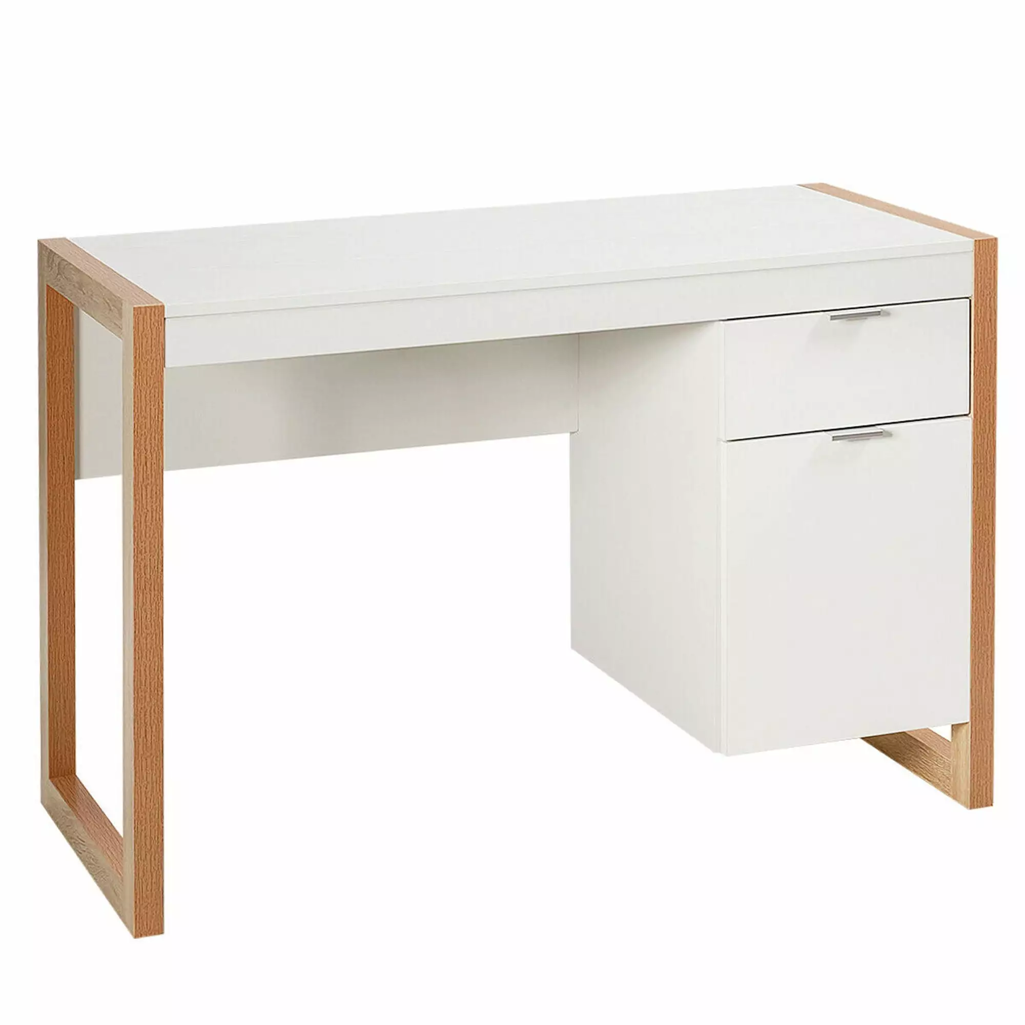 Gymax Modern Workstation Desk Computer Desk Home Office Storage Cabinet