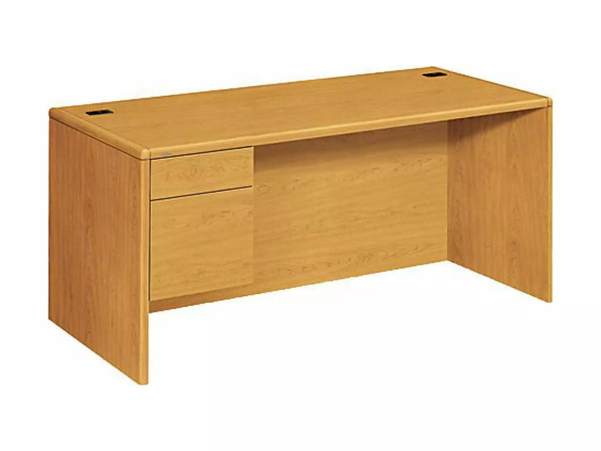 HON 10700 Series L Workstation Desk 3/4 Height Left Pedestal Office Workstation