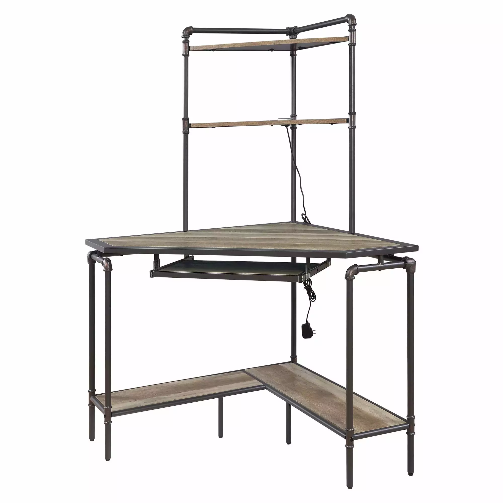 ACME Deliz Writing Desk Sand Grey - Compact Home Office Desk Acme Furniture