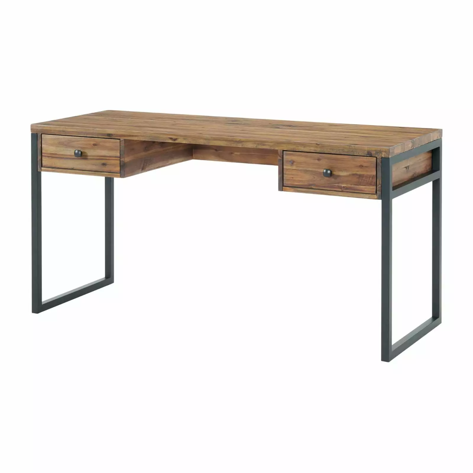 Alaterre Furniture Claremont 60 W Rustic Wood and Metal Desk