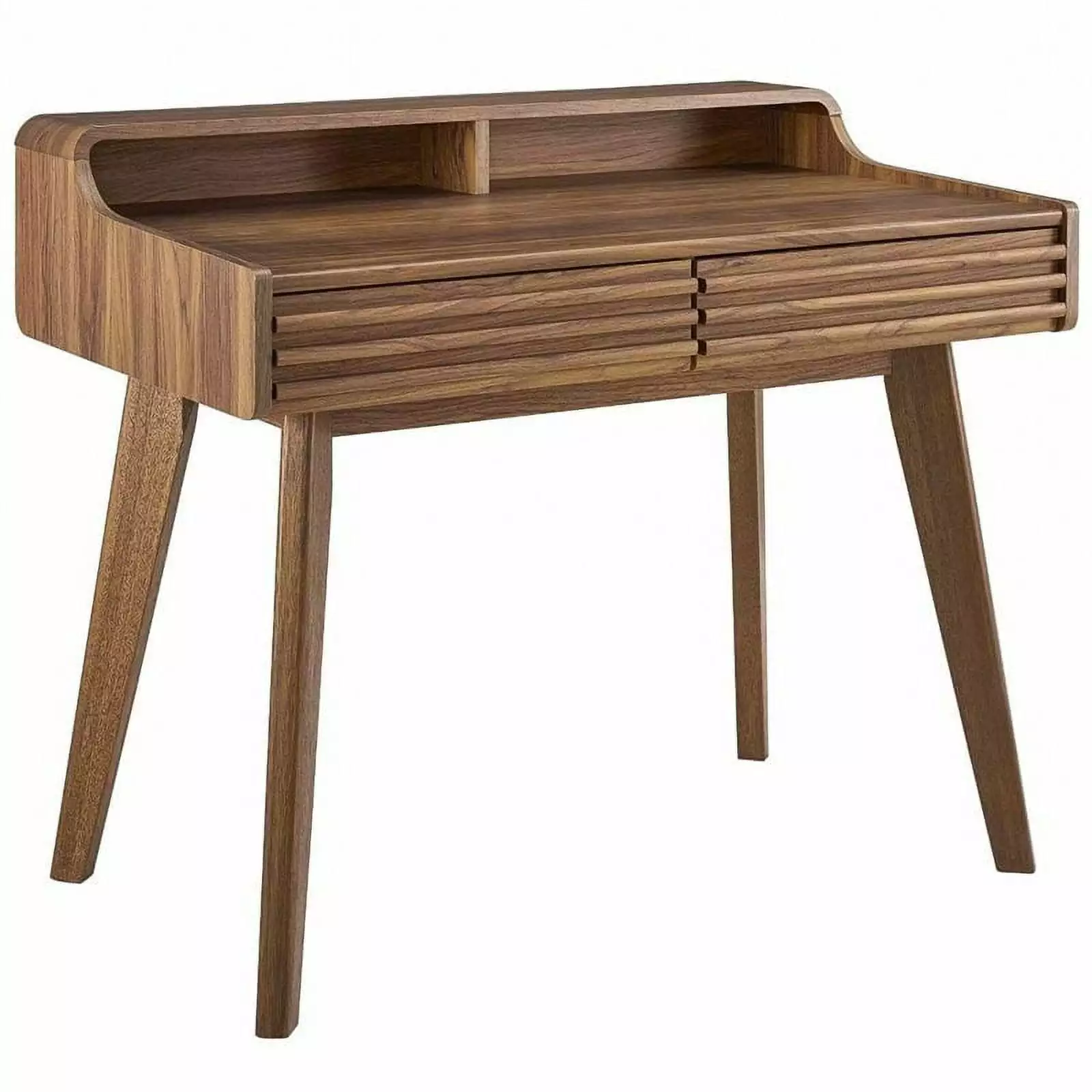 Allora Mid-Century Writing Desk Walnut Vintage Home Office Desk