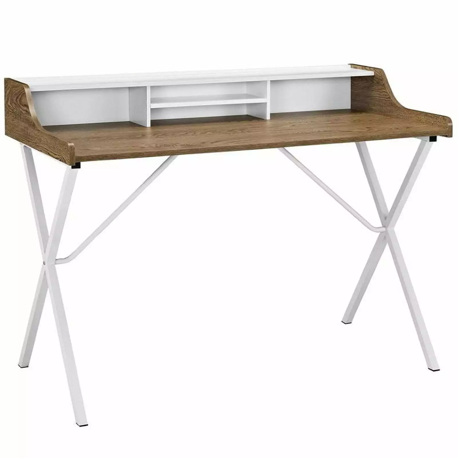 Allora Writing Home Office Desk Walnut Modern Workstation