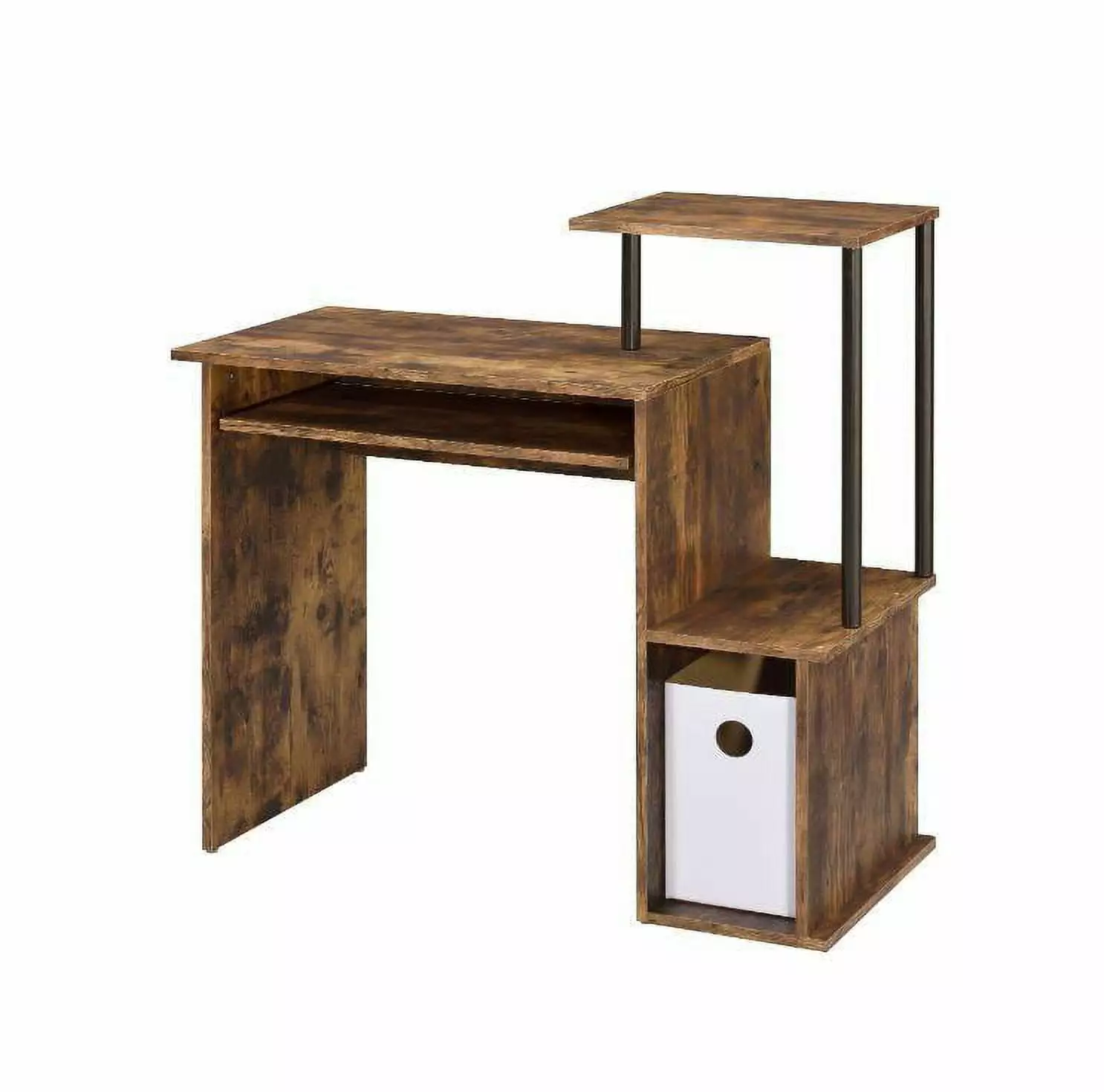 ACME Lyphre Multipurpose Home Office Computer Writing Desk Weathered Oak ARCTICSCORPION
