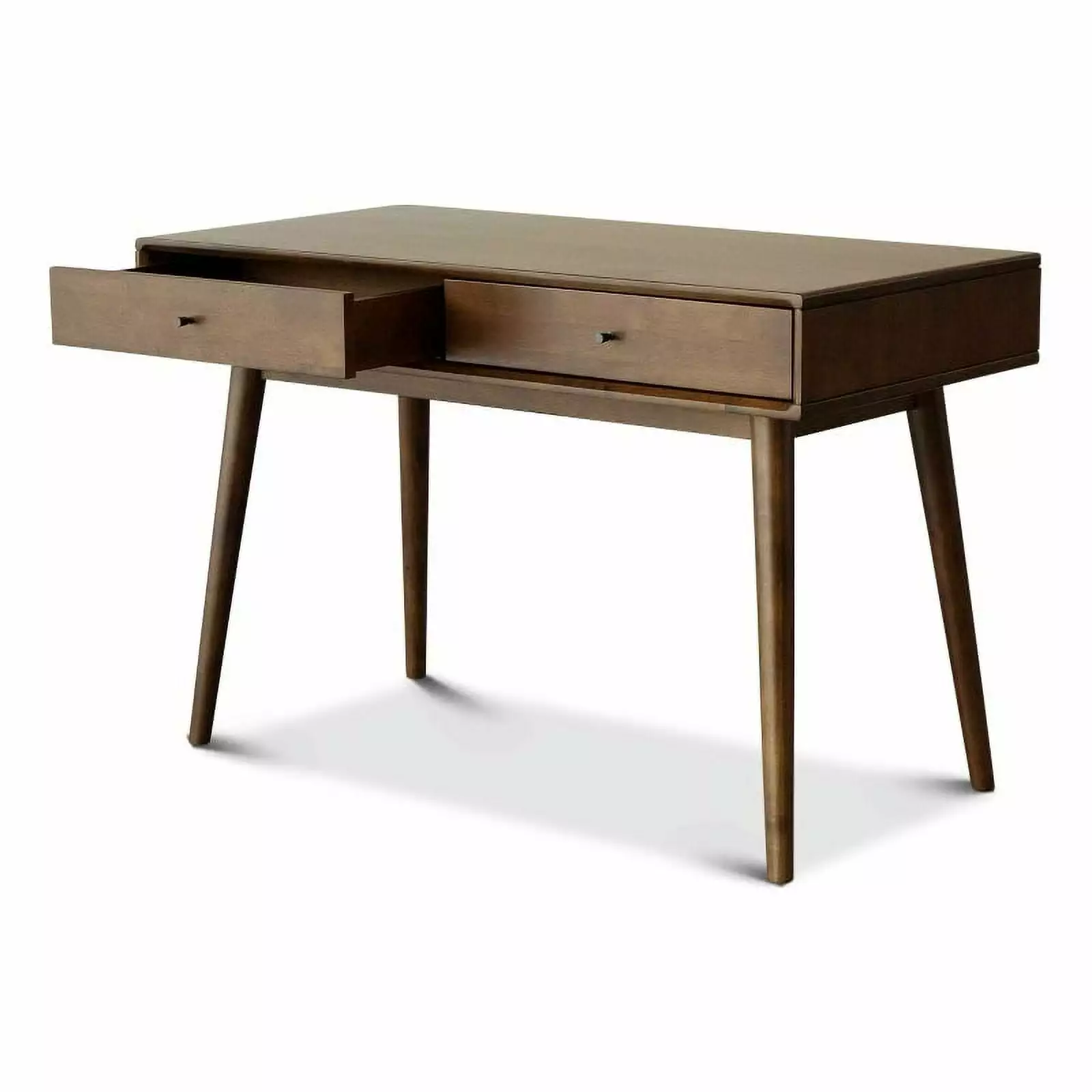 Cooper Mid Century Solid Wood Walnut Home Office Work Desk and Study Table Ashcroft