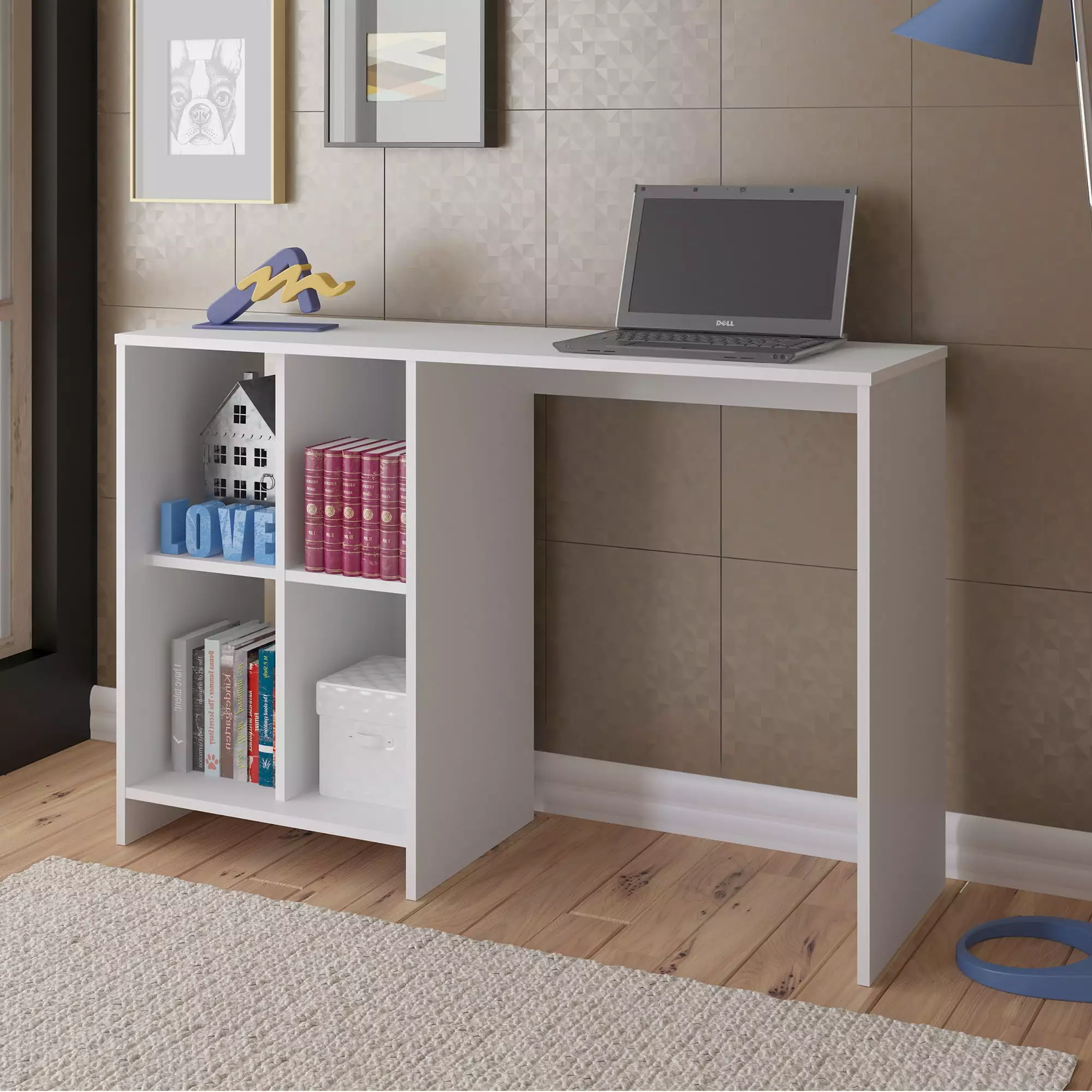 Seattle Desk Modern Home Office Writing Desk Bertolini