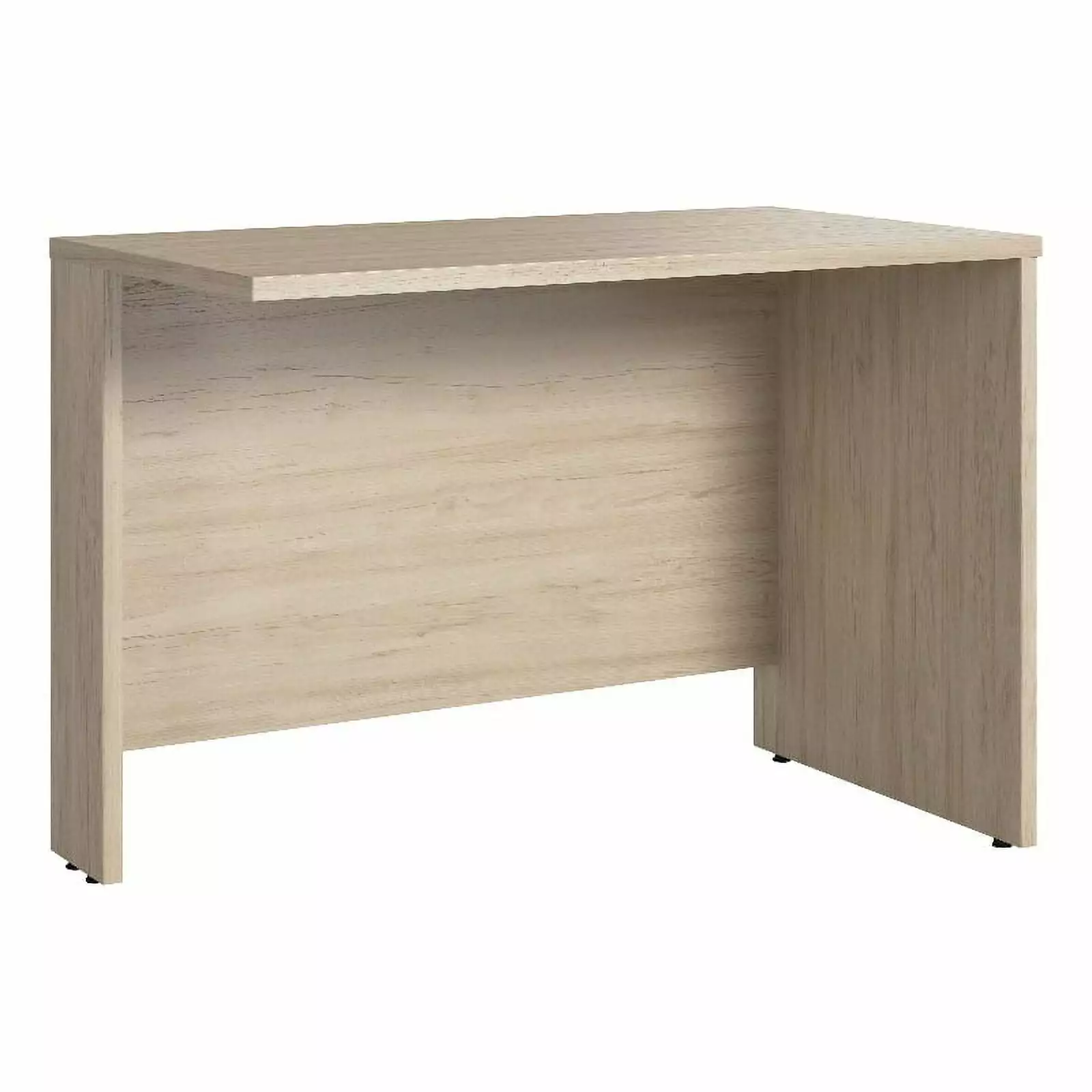 Bowery Hill 42W Desk Return Natural Elm - Engineered Wood Office Workstation