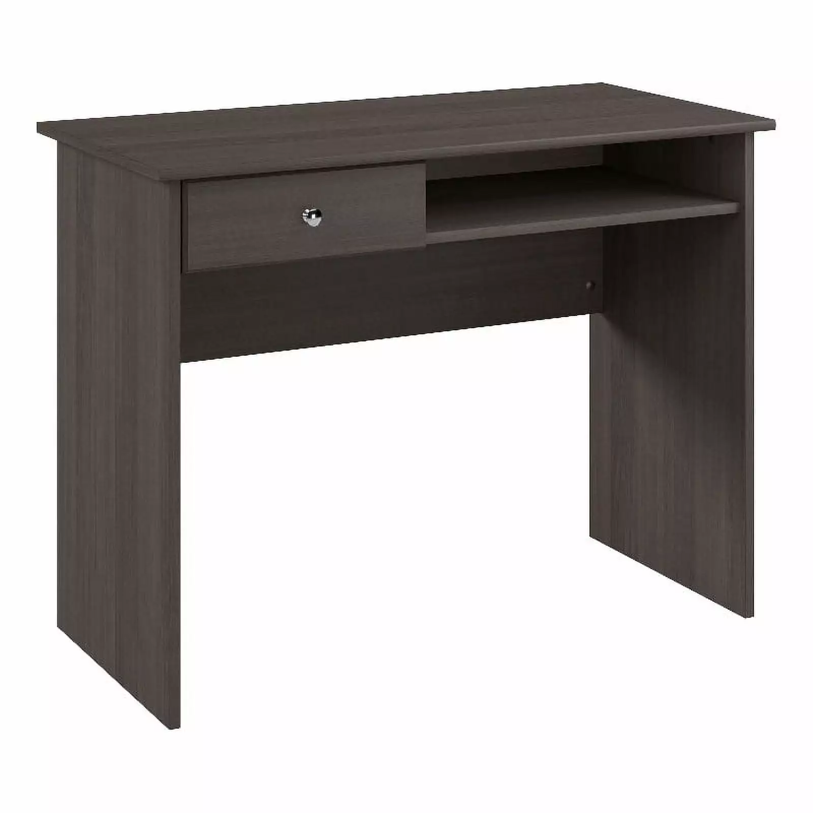 Bowery Hill 40 Modern Engineered Wood Writing Desk Heather Gray Compact Office Table