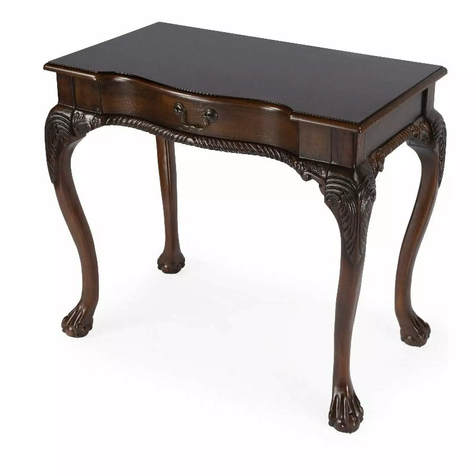 Bowery Hill Solid Wood Traditional Writing Desk Cherry Finish - Elegant Design